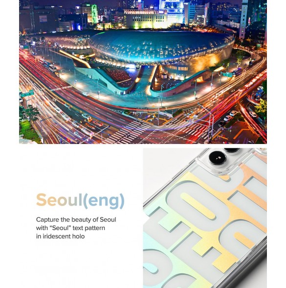 Ringke Fusion Design Armored Case Cover med Gel Ram för Samsung Galaxy S22 + (S22 Plus) transparent (Seoul) (F593R89)