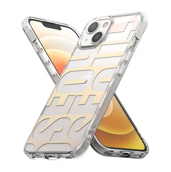 Ringke Fusion Design PC-fodral med TPU Bumper för iPhone 13 mini transparent (FD538E89)