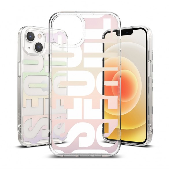 Ringke Fusion Design PC-fodral med TPU Bumper för iPhone 13 mini transparent (FD538E89)