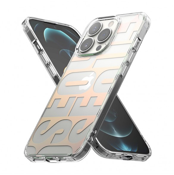Ringke Fusion Design PC-fodral med TPU Bumper för iPhone 13 Pro transparent (FD548E89)