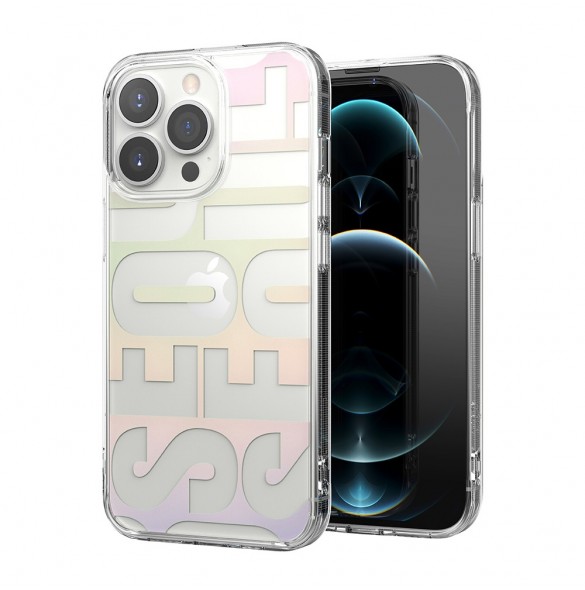 Ringke Fusion Design PC-fodral med TPU Bumper för iPhone 13 Pro transparent (FD548E89)