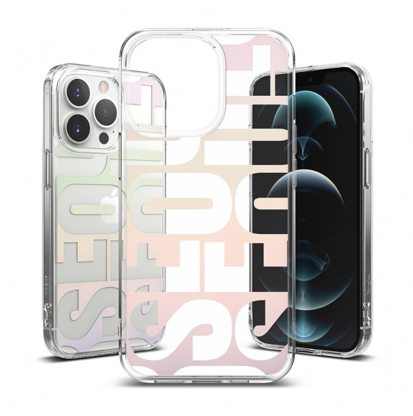 Ringke Fusion Design PC-fodral med TPU Bumper för iPhone 13 Pro transparent (FD548E89)