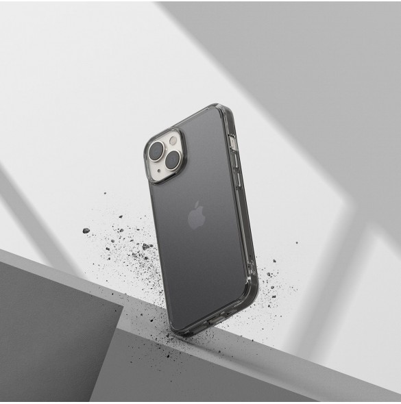 Ringke Fusion Matte fodral iPhone 14 Plus skal med en gelram grå