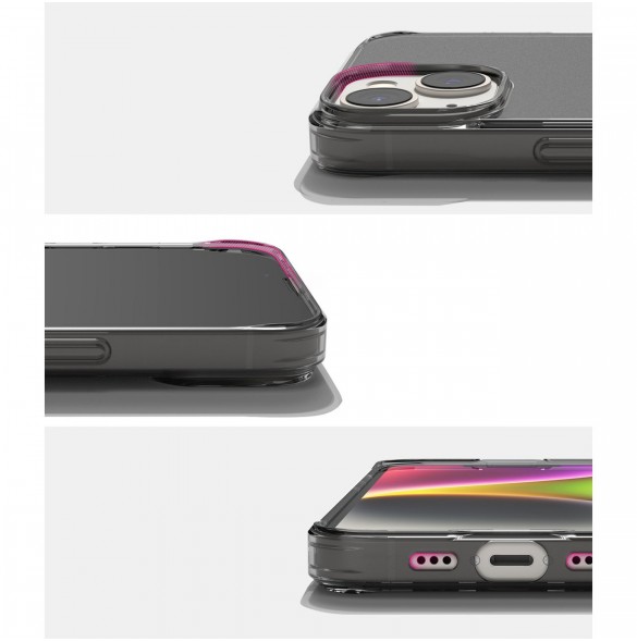 Ringke Fusion Matte fodral iPhone 14 Plus skal med en gelram grå