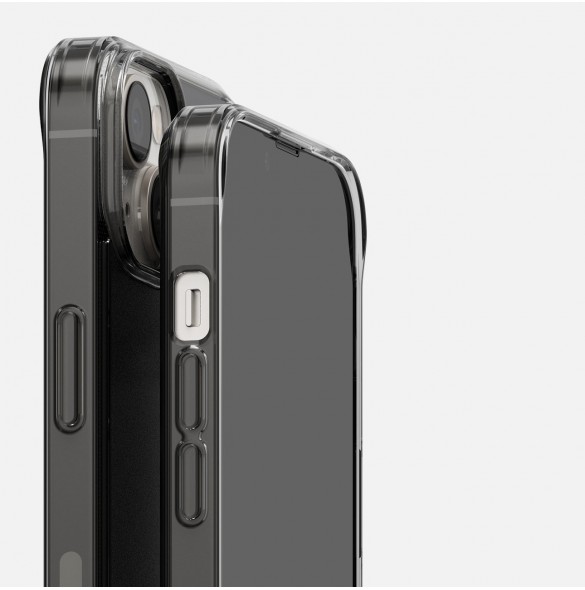 Ringke Fusion Matte fodral iPhone 14 Plus skal med en gelram grå