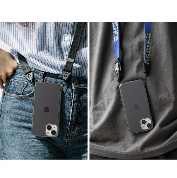 Ringke Fusion Matte fodral iPhone 14 Plus skal med en gelram grå