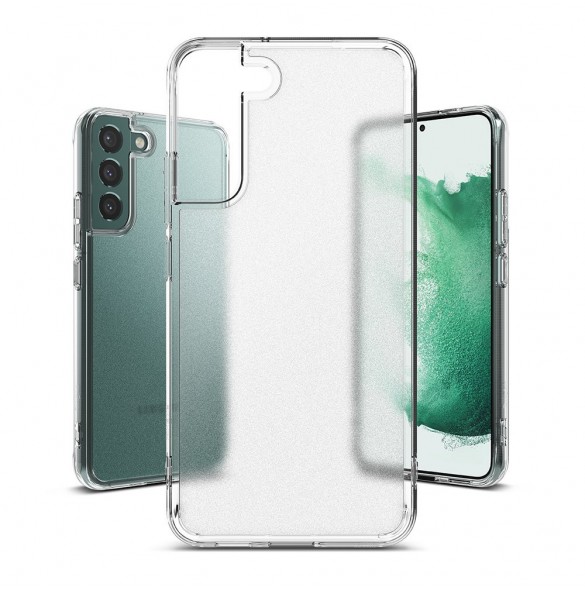 Ringke Fusion Matte PC-fodral med TPU-gelram för Samsung Galaxy S22 + (S22 Plus) genomskinlig