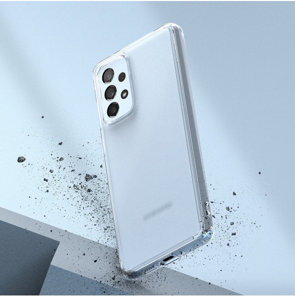 Ringke Fusion Matte tpu-fodral med en genomskinlig Samsung Galaxy A73 gelram