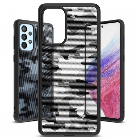 Ringke Fusion Matte tpu fodral med ram för Samsung Galaxy A73 svart