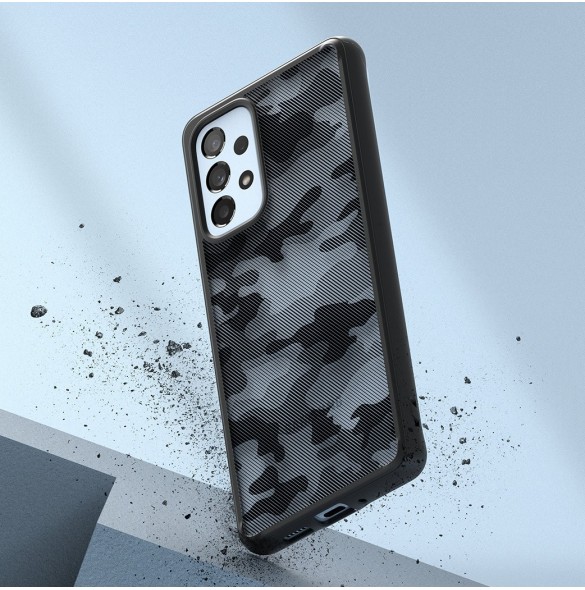 Ringke Fusion Matte tpu fodral med ram för Samsung Galaxy A73 svart