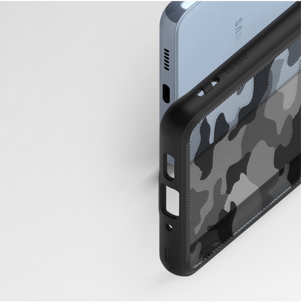 Ringke Fusion Matte tpu fodral med ram för Samsung Galaxy A73 svart