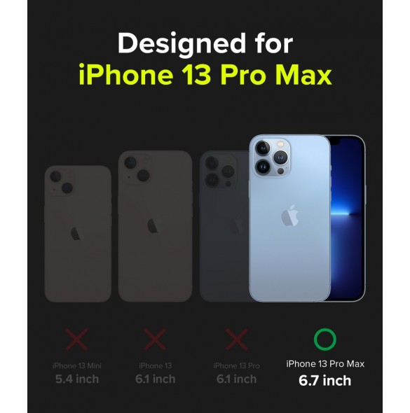 Ringke Fusion X Design hållbart PC-fodral med TPU Bumper för iPhone 13 Pro Max svart (Biljettband) (FXD555E43)