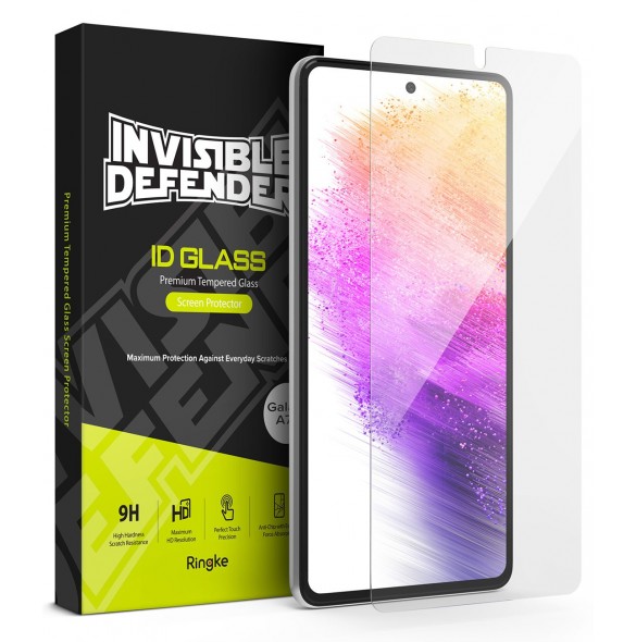 Ringke Invisible Defender ID Glass 2.5D 0.33mm skärmskydd för Samsung Galaxy A73 5G