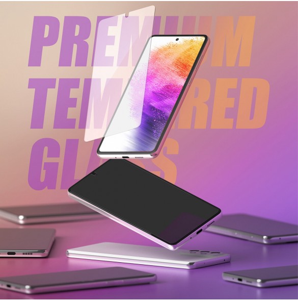 Ringke Invisible Defender ID Glass 2.5D 0.33mm skärmskydd för Samsung Galaxy A73 5G