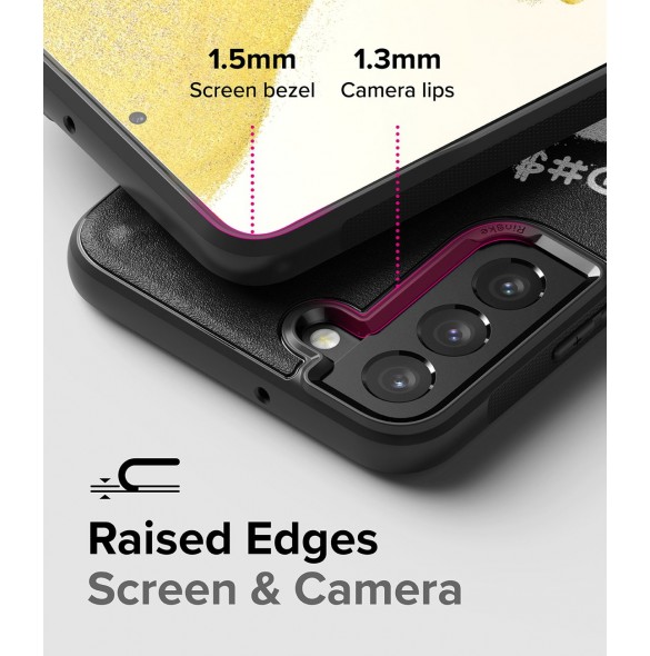 Ringke Onyx Design Slitstarkt skal för Samsung Galaxy S22 + (S22 Plus) svart (X) ()
