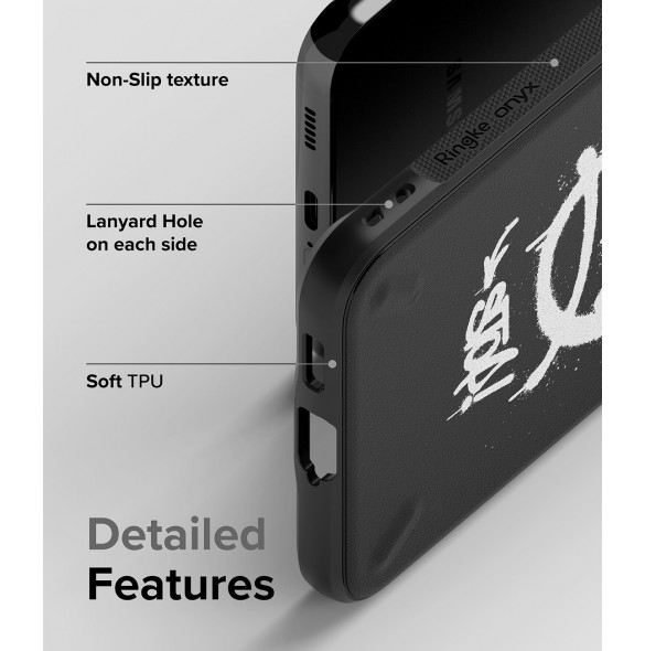 Ringke Onyx Design Slitstarkt skal för Samsung Galaxy S22 + (S22 Plus) svart (X) ()