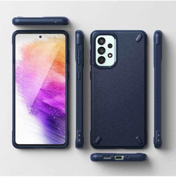 Ringke Onyx slitstarkt skal till Samsung Galaxy A73 marinblå