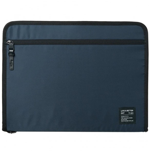 Ringke Smart Zip Pouch universalfodral för bärbar dator, surfplatta (upp till 13 tum), stativ, väska, organisatör, marinblå