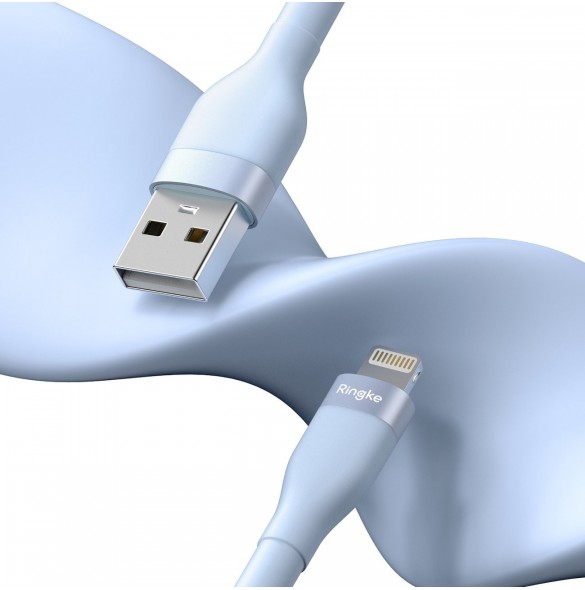 Ringke USB-A kabel - Lightning 480Mb/s 12W 2m blå (CB09987RS)