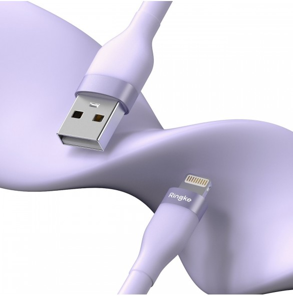 Ringke USB-A kabel - Lightning 480Mb/s 12W 2m lila (CB09970RS)