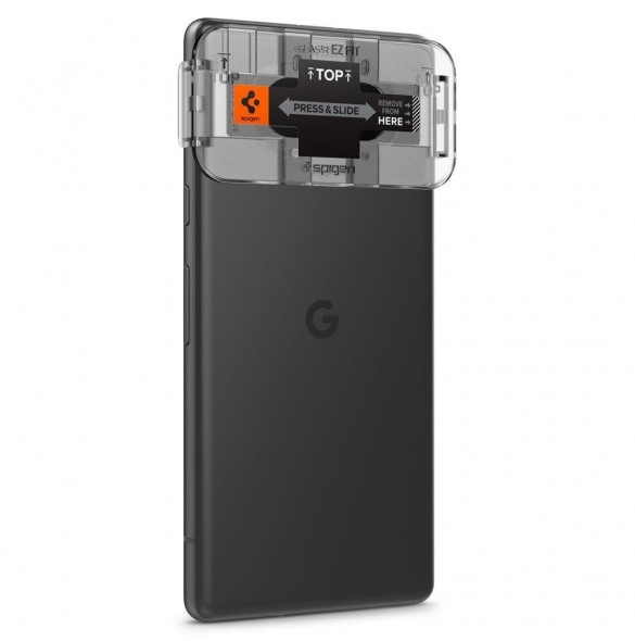 CAMERA COVER Spigen OPTIK.TR "EZ FIT" CAMERA PROTECTOR 2-PACK GOOGLE PIXEL 7A SVART