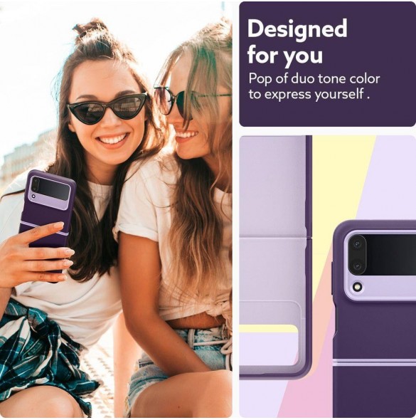 CASEOLOGY NANO POP GALAXY MED FLIP 4 LJUSVIOLET