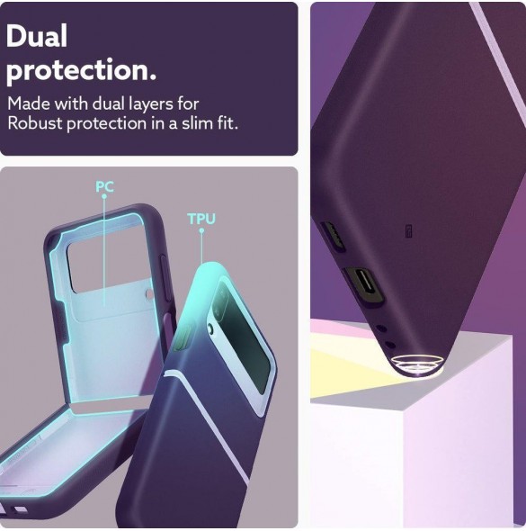 CASEOLOGY NANO POP GALAXY MED FLIP 4 LJUSVIOLET