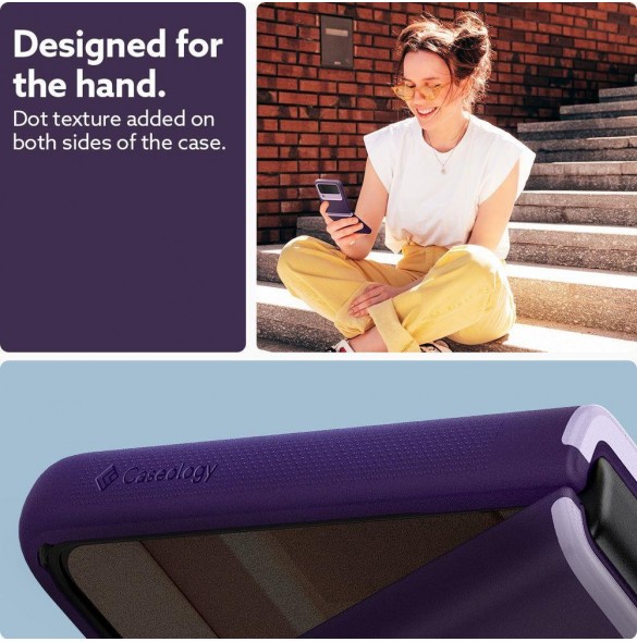 CASEOLOGY NANO POP GALAXY MED FLIP 4 LJUSVIOLET