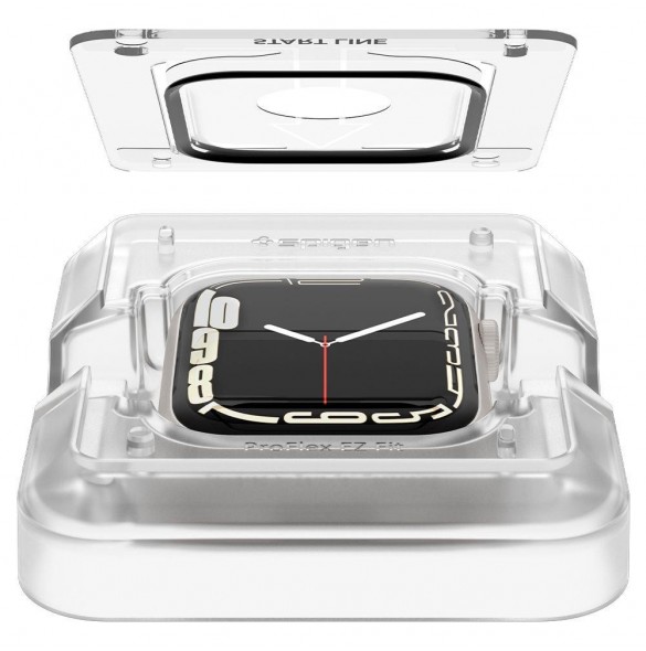 HYBRID GLASS Spigen PROFLEX ”EZ FIT” 2-PACK Apple Watch 7 / 8 (41 MM)