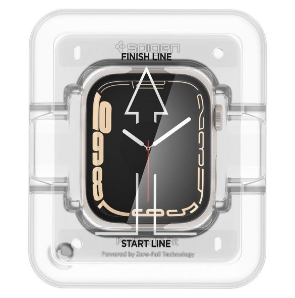 HYBRID GLASS Spigen PROFLEX ”EZ FIT” 2-PACK Apple Watch 7 / 8 (41 MM)