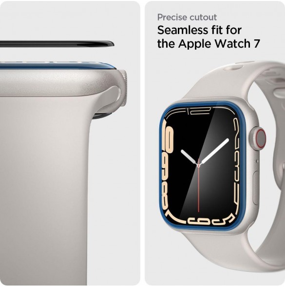 HYBRID GLASS Spigen PROFLEX ”EZ FIT” 2-PACK Apple Watch 7 / 8 (41 MM)
