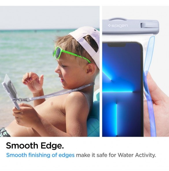 Spigen A601 UNIVERSELL VATTENTÄT FODRAL 2-PACK AQUA BLUE