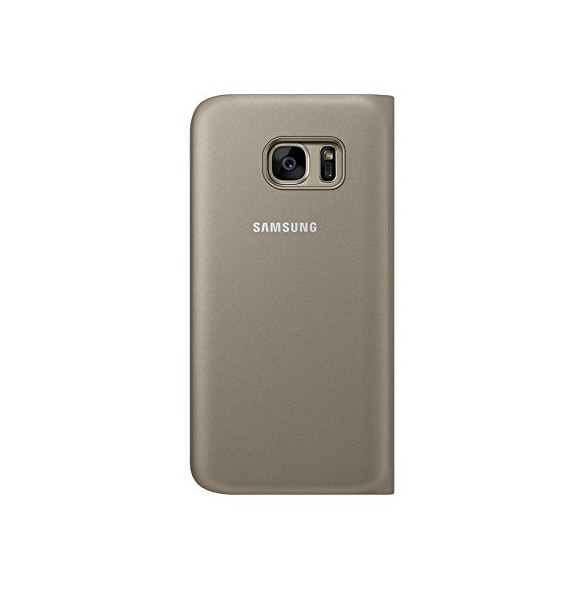 Samsung Galaxy S7 Guld Flip Wallet Cover / Case - EF-WG930PFEGWW