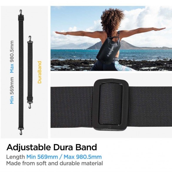 Spigen A630 UNIVERSAL VATTENTÄT VÄSKA SVART