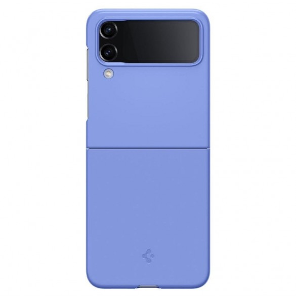 Spigen AIRSKIN GALAXY MED FLIP 4 BLOCKBLOMMA BLÅ
