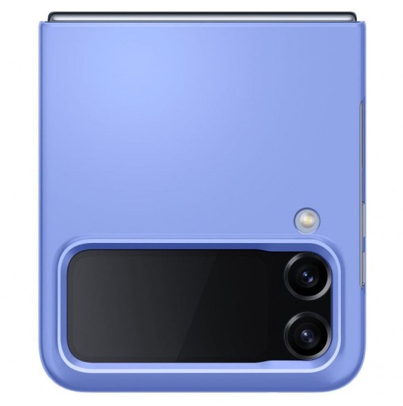 Spigen AIRSKIN GALAXY MED FLIP 4 BLOCKBLOMMA BLÅ
