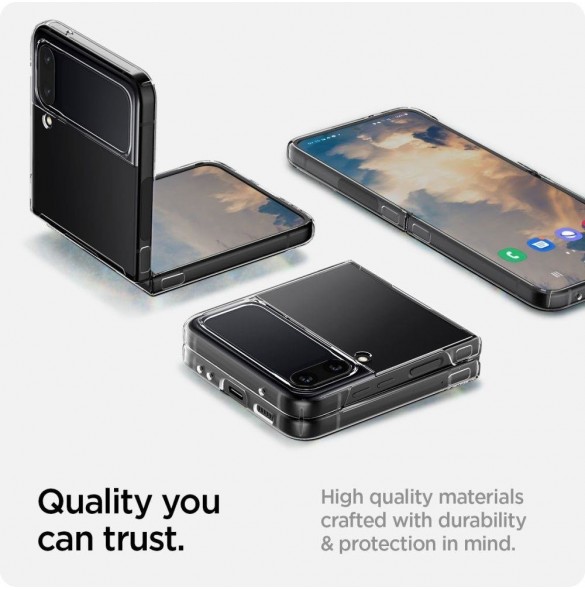 Spigen AIRSKIN GALAXY MED FLIP 4 CRYSTAL CLEAR