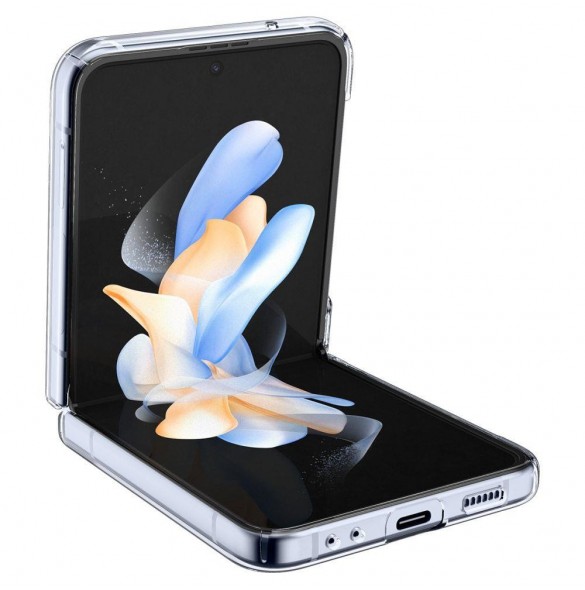 Spigen AIRSKIN GALAXY MED FLIP 4 CRYSTAL CLEAR
