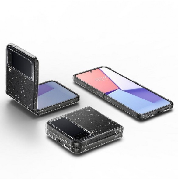 Spigen AIRSKIN GALAXY MED FLIP 4 GLITTERKRISTAL