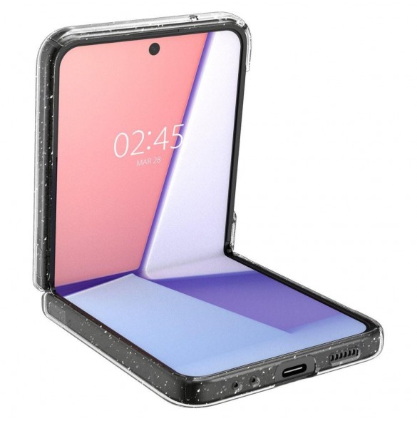 Spigen AIRSKIN GALAXY MED FLIP 4 GLITTERKRISTAL