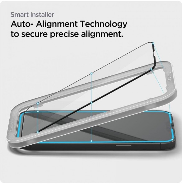 Spigen ALM Glass FC 2st helskärmshärdat glas för iPhone 13 Pro Max med svart ram