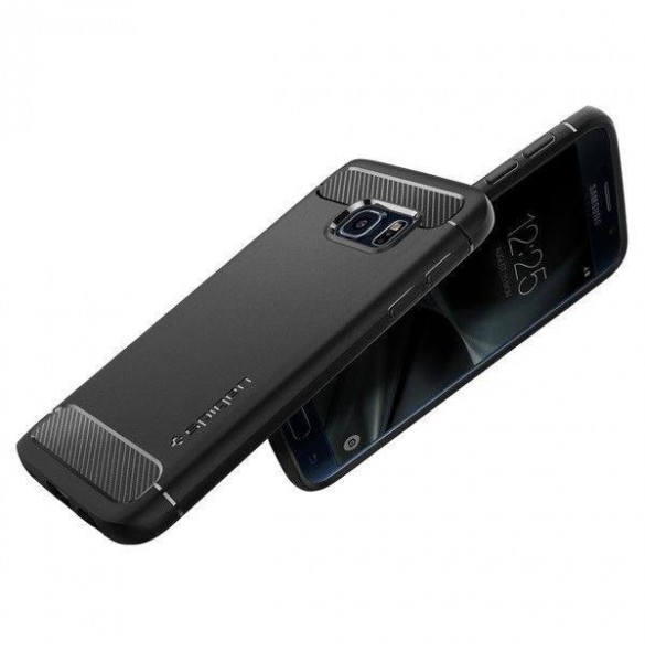 Spigen ARMOR RUGGED GALAXY S7 SVART
