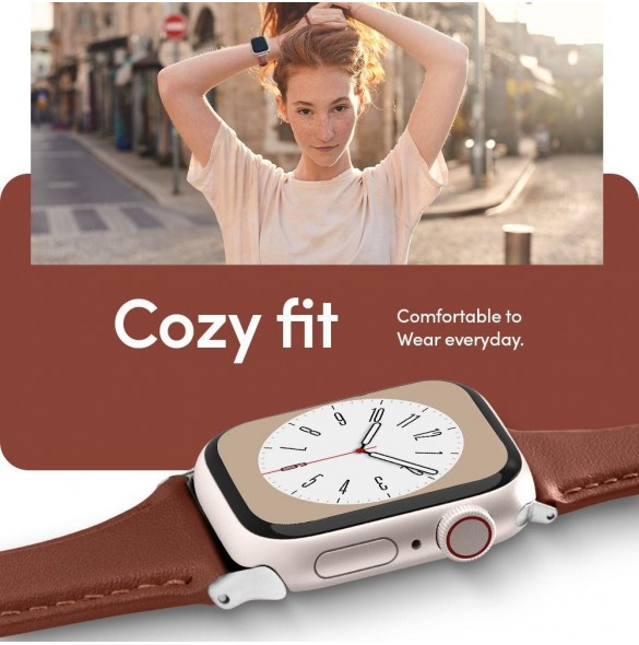 Spigen CYRILL KAJUK Apple Watch 4 / 5 / 6 / 7 / 8 / 9 / SE (40 / 41 MM) KASTANJ