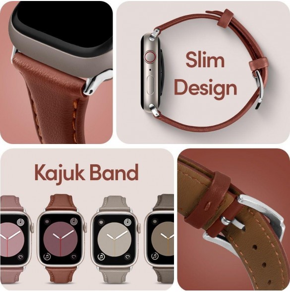 Spigen CYRILL KAJUK Apple Watch 4 / 5 / 6 / 7 / 8 / 9 / SE (40 / 41 MM) KASTANJ