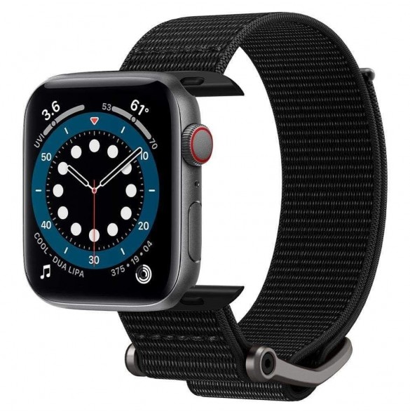 Spigen DURAPRO FLEX Apple Watch 4 / 5 / 6 / 7 / 8 / 9 / SE / ULTRA (42 / 44 / 45 / 49 MM) SVART