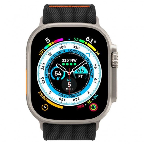 Spigen FIT LITE ULTRA Apple Watch 4 / 5 / 6 / 7 / 8 / 9 / SE / ULTRA (42 / 44 / 45 / 49 MM) SVART