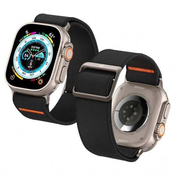 Spigen FIT LITE ULTRA Apple Watch 4 / 5 / 6 / 7 / 8 / 9 / SE / ULTRA (42 / 44 / 45 / 49 MM) SVART