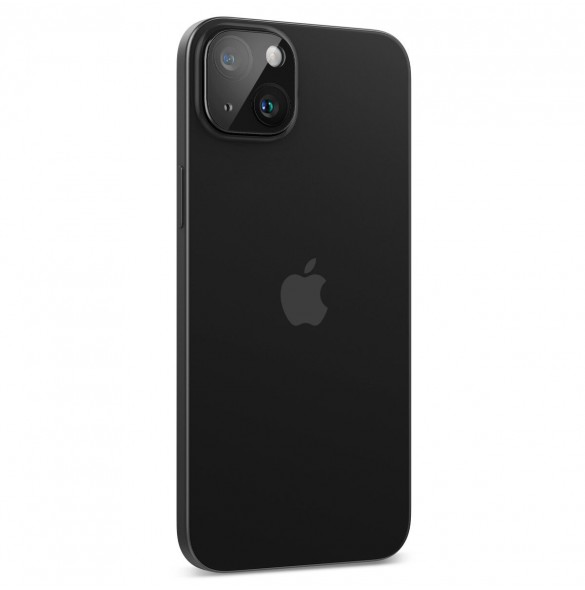 Spigen Glass tR Optik 2 Pack, svart - iPhone 15/15 Plus