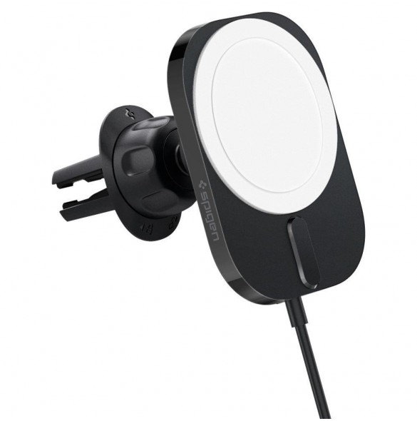 Spigen ITM12W ONETAP PRO 3 MAGNETISK MAGSAFE VENT BILMONTERING TRÅDLÖS LADDARE SVART