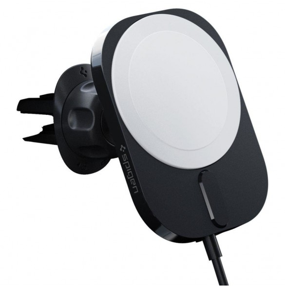 Spigen ITM12W ONETAP PRO 3 MAGNETISK MAGSAFE VENT BILMONTERING TRÅDLÖS LADDARE SVART